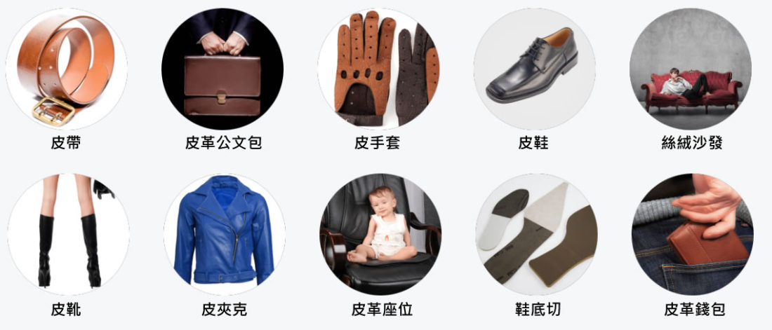 ZUND 適用的皮革切割範圍